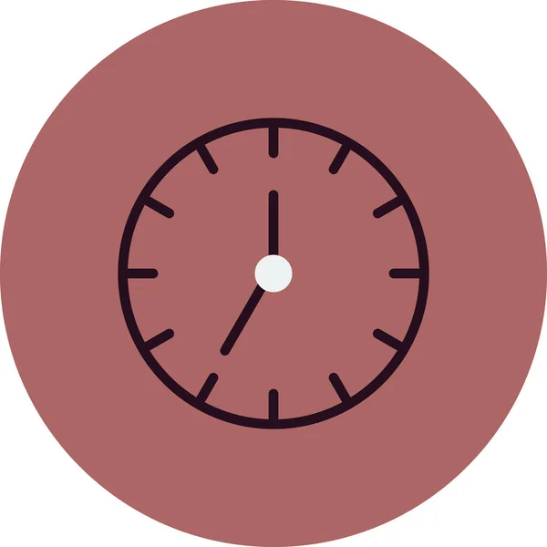 Ilustración Vectorial Del Icono Del Reloj — Vector de stock