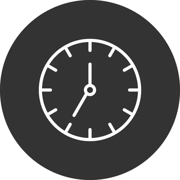 Vektor Illustration Des Uhr Symbols — Stockvektor