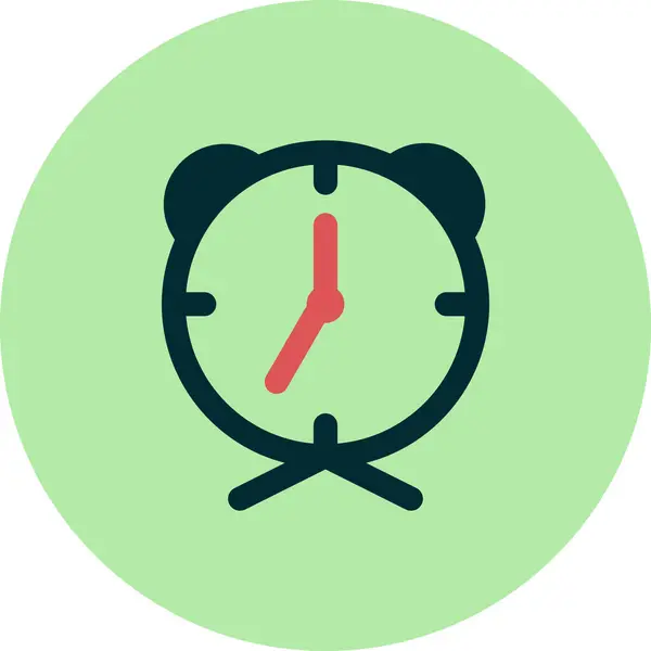 Alarm Clock Web Icon Simple Illustration — Image vectorielle