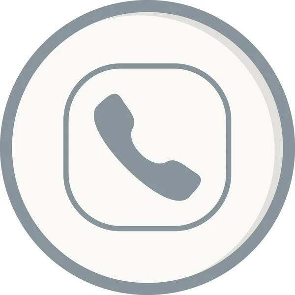 Telefon Ikona Web Prosta Ilustracja Zadzwoń — Wektor stockowy