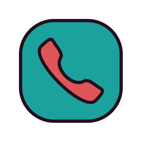 Phone Web Icon Simple Illustration Call — Stock vektor
