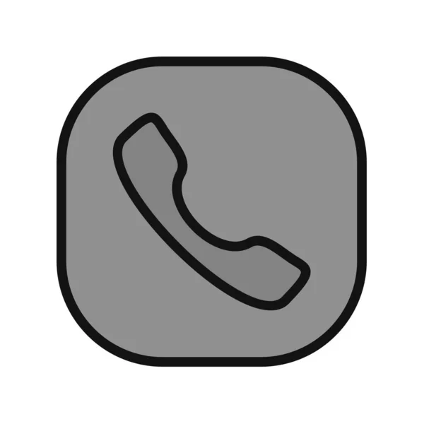 Phone Web Icon Simple Illustration Call — Stockvektor