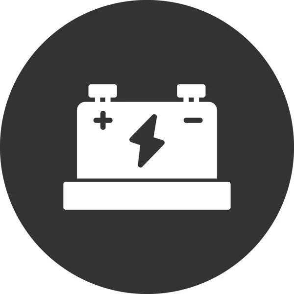 Illustration Vectorielle Icône Batterie Batterie Voiture — Image vectorielle