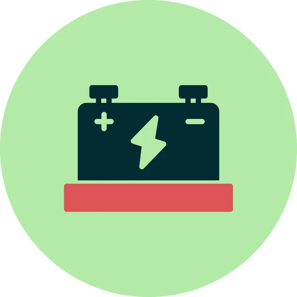 Ilustracja Wektora Baterii Bateria Samochodowa — Wektor stockowy