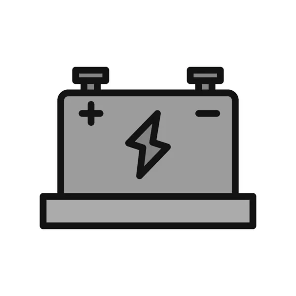 Akku Symbol Vektor Illustration Autobatterie — Stockvektor