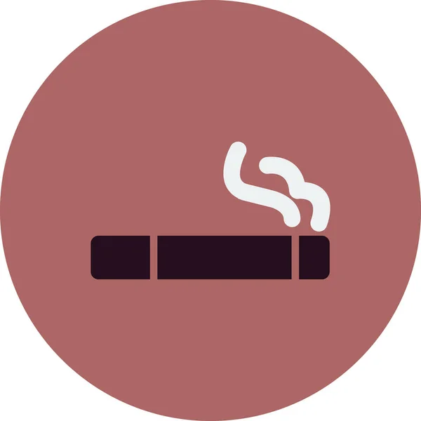 Smoking Web Icon Simple Illustration Cigarette — Vetor de Stock