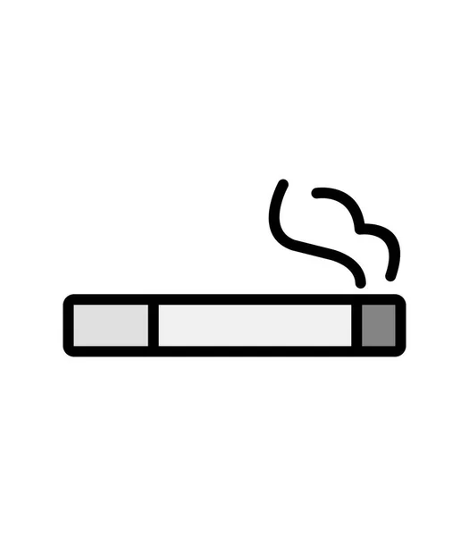 Smoking Web Icon Simple Illustration Cigarette — Vetor de Stock