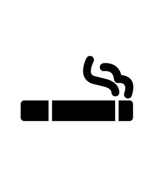 Smoking Cigarette Icon Vector Illustration — ストックベクタ