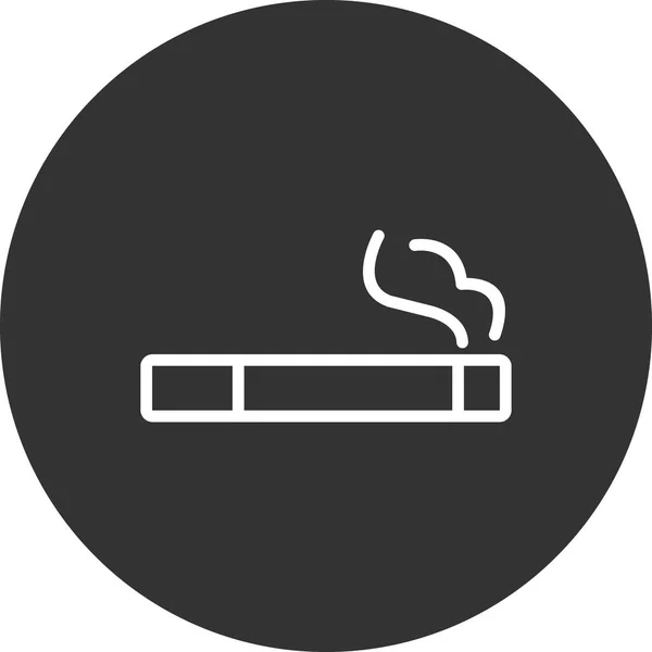 Ícone Fumar Cigarro Ilustração Vetorial —  Vetores de Stock
