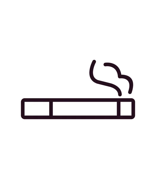 Smoking Cigarette Icon Vector Illustration — Stockvektor