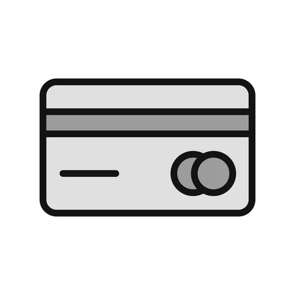 Tarjeta Crédito Diseño Simple — Archivo Imágenes Vectoriales
