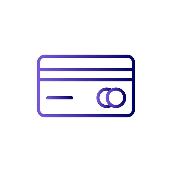 Kreditní Karta Jednoduchý Design — Stockový vektor