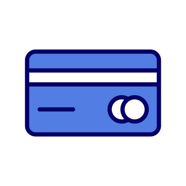 Kreditkarte Einfaches Design — Stockvektor