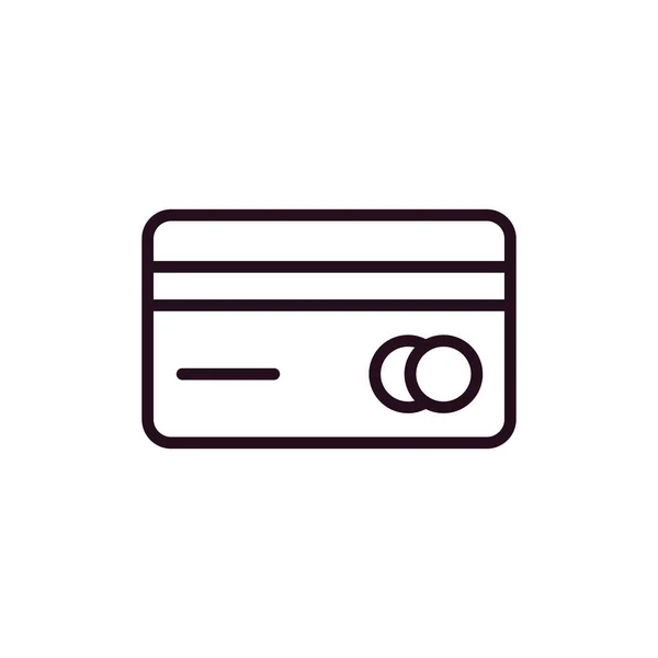 Carta Credito Design Semplice — Vettoriale Stock