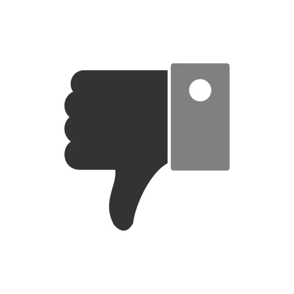 Hand Dislike Gesture Line Vector Illustration Icon — Stockový vektor