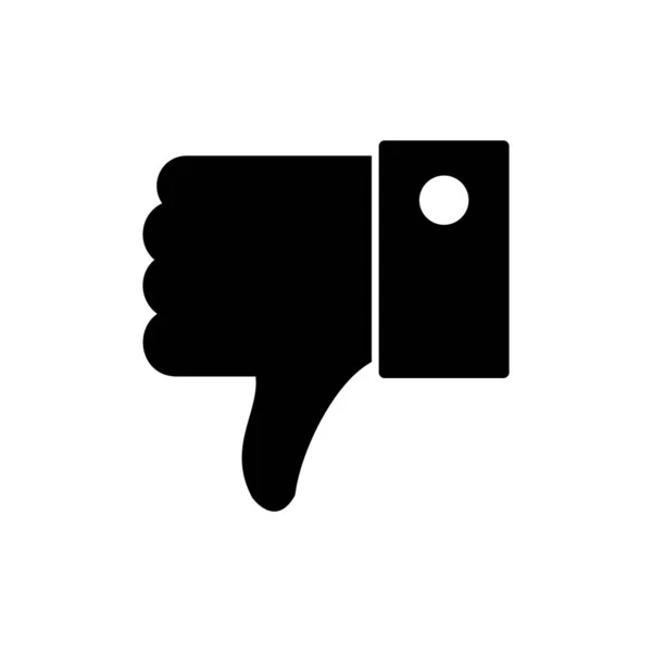 Hand Dislike Gesture Line Vector Illustration Icon — Stockvektor