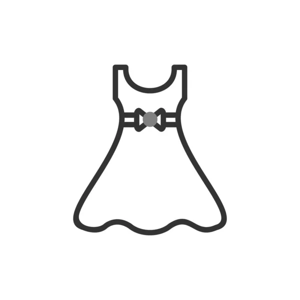 Vestido Ícone Web Ilustração Simples —  Vetores de Stock