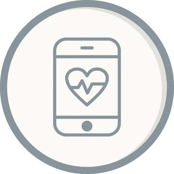 Vector Illustration Modern App Icon Medical App — Stockvektor