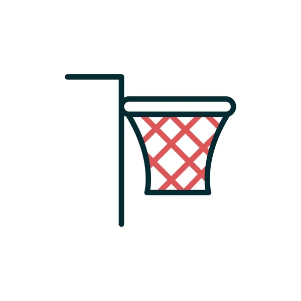 Basketball Web Icon Simple Illustration Net — Wektor stockowy