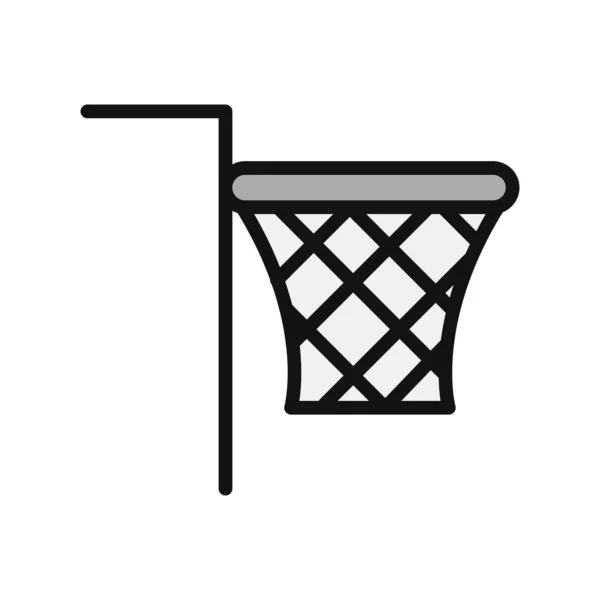 Basketbal Pictogram Vector Illustratie Netto — Stockvector