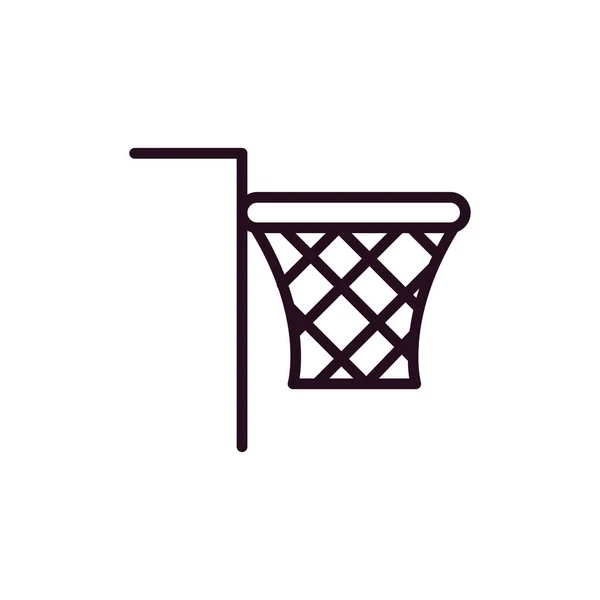 Basketball Icon Vector Illustration Net — Stockvector