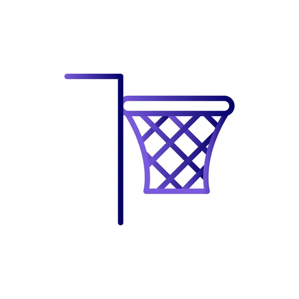 Баскетбольна Іконка Векторна Ілюстрація Мережа — стоковий вектор