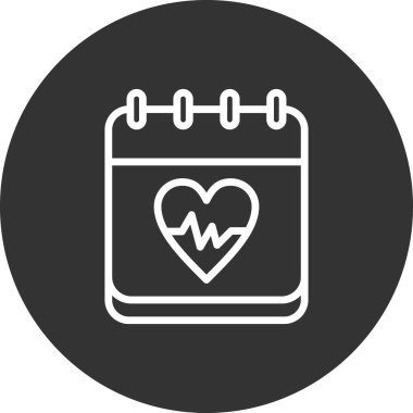 Takvim simgesi vektörü beyaz arkaplanda izole edildi, kalp şeffaf işareti. Toprak 