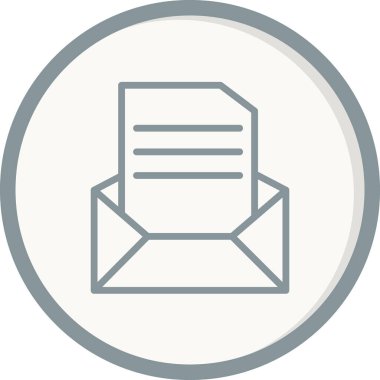 E- posta simgesi modaya uygun izole edilmiş arkaplan. Mektup 