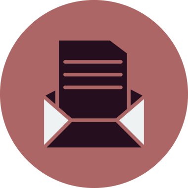 E- posta simgesi modaya uygun izole edilmiş arkaplan. Mektup 