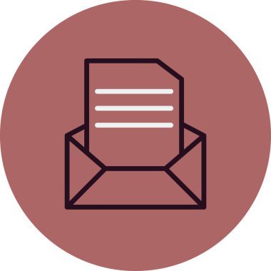 E- posta simgesi modaya uygun izole edilmiş arkaplan. Mektup 