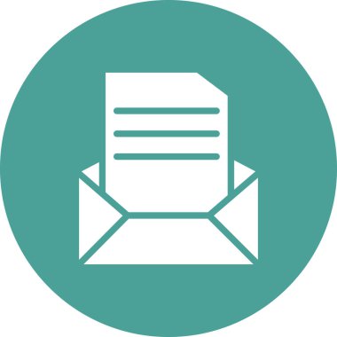 E- posta simgesi modaya uygun izole edilmiş arkaplan. Mektup 