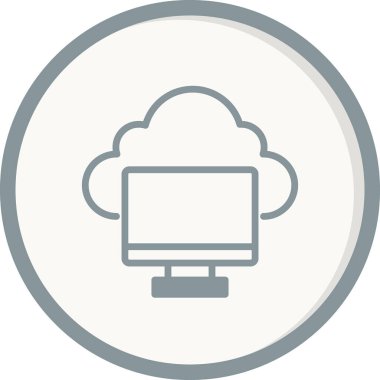 Ekran. Web simgesi basit illüstrasyon