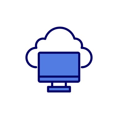 Ekran. Web simgesi basit illüstrasyon