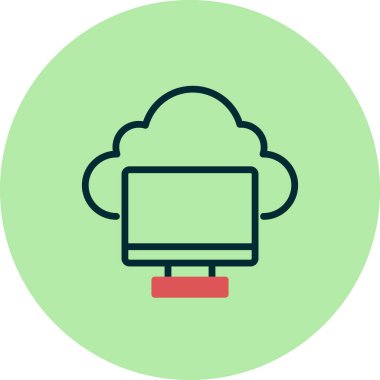 Ekran. Web simgesi basit illüstrasyon