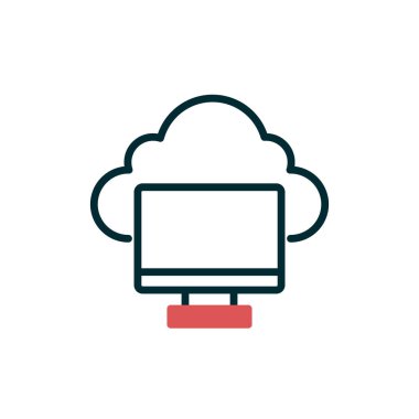 Ekran. Web simgesi basit illüstrasyon