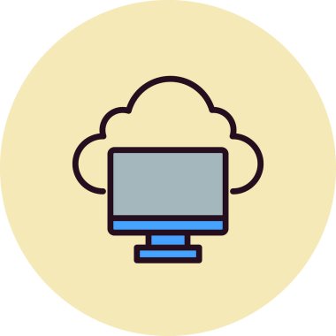 Ekran. Web simgesi basit illüstrasyon