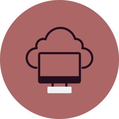 Ekran. Web simgesi basit illüstrasyon