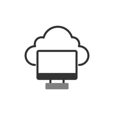 Ekran. Web simgesi basit illüstrasyon