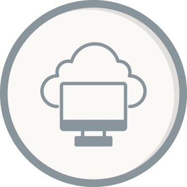 Ekran. Web simgesi basit illüstrasyon