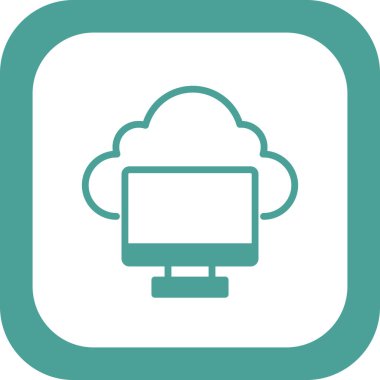 Ekran. Web simgesi basit illüstrasyon