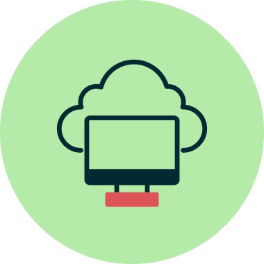 Ekran. Web simgesi basit illüstrasyon