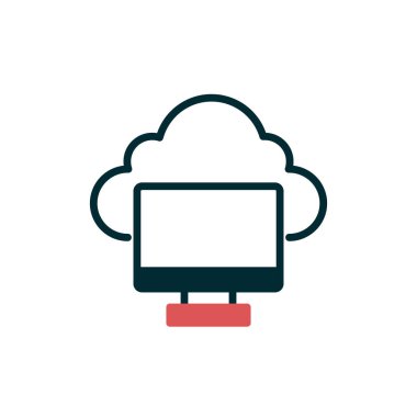 Ekran. Web simgesi basit illüstrasyon