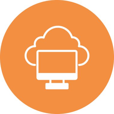 Ekran. Web simgesi basit illüstrasyon
