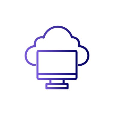 Ekran. Web simgesi basit illüstrasyon