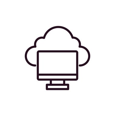 Ekran. Web simgesi basit illüstrasyon