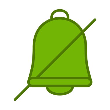 Zil. Basit web simgesi tasarımı. Alarm Kapalı