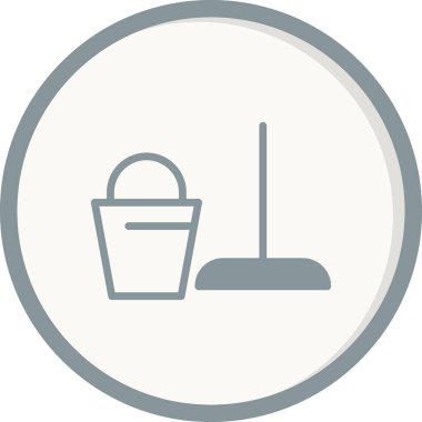 Kova. Basit web simgesi tasarımı. Temizleme simgesi