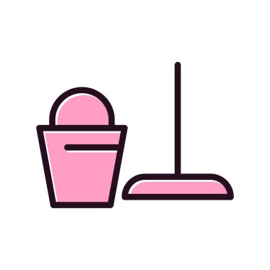 Kova. Basit web simgesi tasarımı. Temizleme simgesi