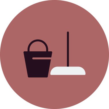 Kova. Basit web simgesi tasarımı. Temizleme simgesi