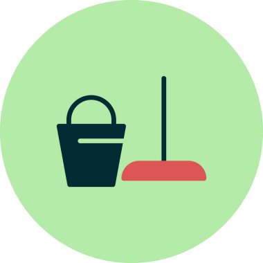 Kova. Basit web simgesi tasarımı. Temizleme simgesi